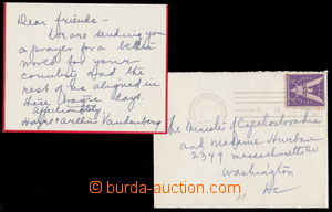 160933 - 1943 VANDENBERG Arthur H. (1884-1951), významný americký