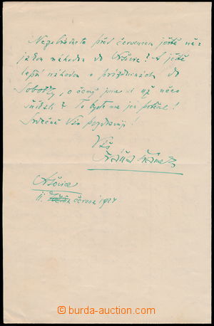 160961 - 1924 ŠRÁMEK Fráňa (1877–1952), český básník a spis