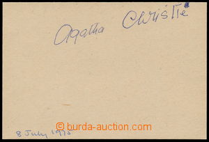 161036 - 1975 CHRISTIE Agatha (1890-1976), světoznámá anglická sp