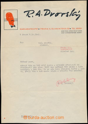 161073 - 1941 DVORSKÝ Rudolf Antonín (1899-1966), český hudební