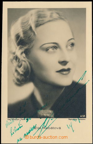 162044 - 1938 KABÁTOVÁ Zita (1913-2012), česká herečka, čb port