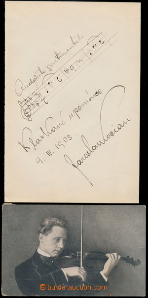 162922 - 1903-18 KOCIAN Jaroslav (1883–1950), Czech virtuoso violin