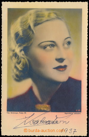 162931 - 1937 KABÁTOVÁ Zita (1913-2012), Czech actress, portrait ph