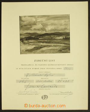 162951 - 400 SLAVÍČEK John (1900-1970), Czech painter, autograph on