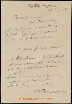 163002 - 1921 WIEDERMAN Frederic (1883-1951), Czech varhanní virtuos