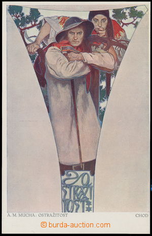 164098 - 1916 MUCHA Alfons (1860–1939), Fresky - Obecní dům, Ostražit