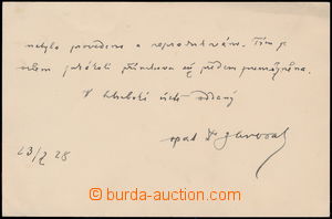 164223 - 1928 ZVORAL Method John (1862-1942), Czech R.C. priest, opat
