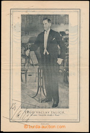 164998 - 1939-98 TALICH Wenceslas (1883–1961), Czech conductor; sig