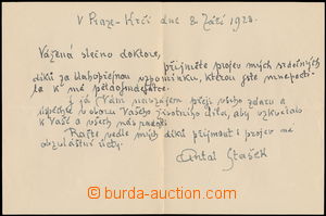 165007 - 1928 STAŠEK Antal (1843–1931), one's own name Anthony Zem