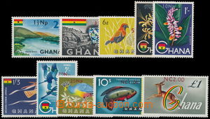 166566 - 1967 SG.445-454, Motivy s přetiskem nové měny; kompletní sér