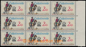 166682 - 1977 Pof.2255, Historické poštovní stejnokroje 2Kčs, 9-blok