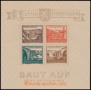 166882 - 1946 SOWJETISCHE ZONE - THÜRINGEN: Mi.4cy II, aršík Výst