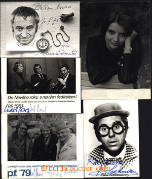 166912 - 1976-81 selection of signatures popular of actors, contains: