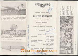 166918 - 1970 THEATRE JÁRY CIMRMANA signatures of actors on playbil