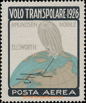 167962 - 1926 VOLO TRANSPOLARE 1936 advertising label of polar expedi