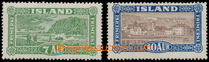 168821 - 1925 Mi.114-115, Krajiny Islandu 7Aur + 10Aur, neúplná série
