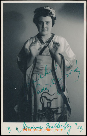 168839 - 1939 KEJŘOVÁ Naďa (1899-1983), opera singer - soprano,