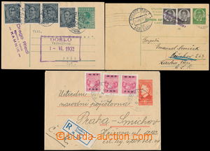 169217 - 1932-50 sestava 3ks celin adresovaných do ČSR, všechny s pří