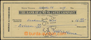 170185 - 1939 VOSKOVEC George (1905–1981), Czech actor, handwritten