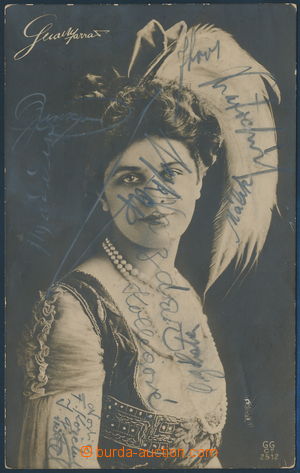 170282 - 1908 FOOTBALL/ selection of signatures on face-side postcar