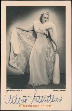 170556 - 1935-38 MANDLOVÁ Adina (1910–1991), slavná Czech movie a