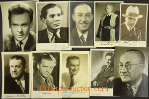 170628 - 1930-40 ACTORS/ comp. of 10 portrait photo postcard and pho