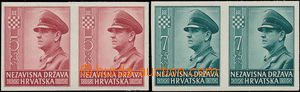 171010 - 1948 Mi.100U-101U, 2. State Anniv 5K+3K and 7K+5K, horiz. im
