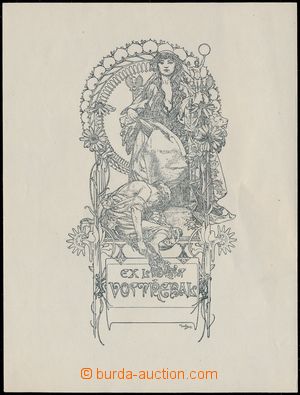 171666 - 1925? MUCHA Alfons (1860–1939) / ex libris VOSTŘEBAL; v l