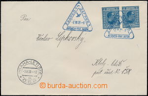 171679 - 1930 1. FLIGHT ZAGREB - PRAHA airmail letter to Prague, fran