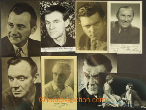 172020 - 1930-70 ACTORS / comp. of 8 portrait photo postcard and phot