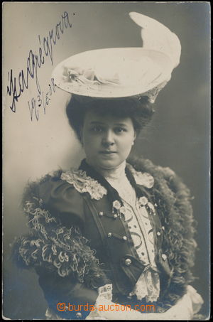 172041 - 1908 GRÉGROVÁ Isa (1879-1962), important Czech actress, si