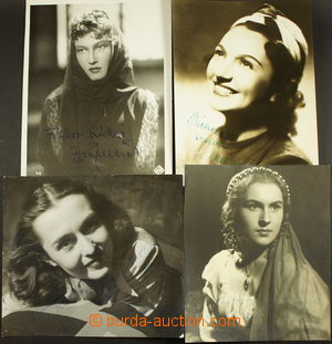 172190 - 1940-42 HEREČKY comp. of 4 large format Ppc with signature