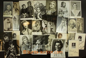 172228 - 1930-80 OPERA/ PĚVKYNĚ selection of 27 portrait photo pos