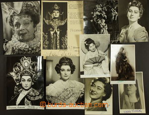 172230 - 1920-80 OPERA/ PĚVKYNĚ selection of 23 portrait photo pos