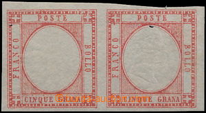 172363 - 1861 Sass.21l, Emanuel II., 2-páska 5+5gr, levá zn. bez re