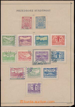 173329 - 1917-1918 LOKÁLNÍ VYDÁNÍ - PRZEDBÓRZ, Mi.1A, 2A, 3B-6B,