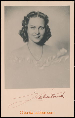 173407 - 1940? KABÁTOVÁ Zita (1913-2012), slavná Czech actress, po