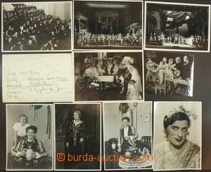 173590 - 1935-36 OPERA/ actors opera ND in Prague, comp. 10 pcs of p