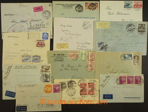173671 - 1934-39 sestava 12ks dopisů, mj. 5x Let.-dopis do Peru, rů