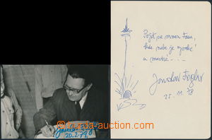 174099 - 1978-79 FOGLAR Jaroslav, Jestřáb (1907–1999) Czech write