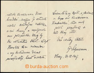 174136 - 1907 SCHMORANZ Gustav (1858-1930), important theatre directo