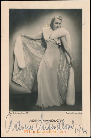174384 - 1930 MANDLOVÁ Adina (1910–1991), slavná Czech movie actr