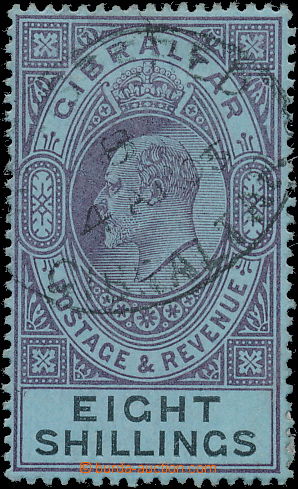 174880 - 1903 SG.54, Edward VII., 8Sh purple and black / blue, perfec