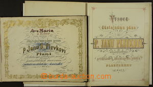176134 - 1878-79 sestava 2 ozdobných kaligrafických poděkování a
