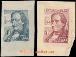 176623 - 1957 ZT Pof.953, Ressel 60h, sestava 2ks zkusmých tisků -
