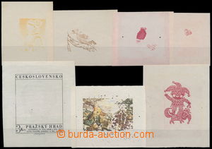176669 - 1956-84 sestava 7ks zkusmých tisků - fázových otisků ro
