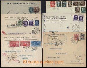 178895 - 1929-42 sestava 6ks dopisů do Německa, mj. 2x z Fiume, z t