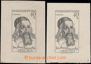 179259 - 1970 ZT Pof.1815, Komenský 40h, zkusmý tisk - otisk půvo