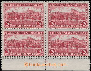 179475 - 1926 Pof.230, Praha, Tatry 3Kč červená, 4-blok s dolním