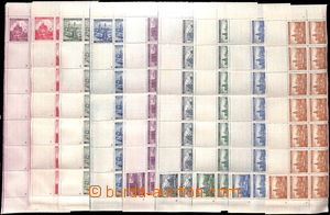 179893 - 1939 Pof.32-40, Krajinky (I)., hodnota 1,20-20K, levé (horn